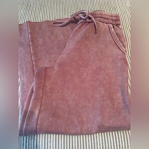 Zenana wide leg lounge pants, worn once, medium